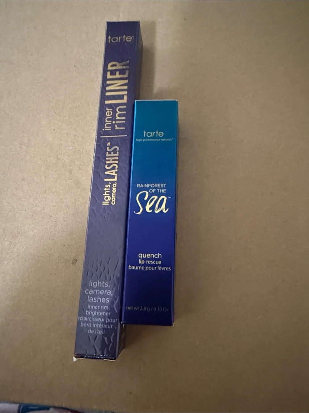 Tarte Inner Rim Liner and Lip Quench